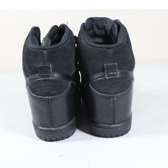 Nike Dunk Sky Hi Black Out Hidden Wedge Suede Shoes 528899-004 Women Size 7 - Picture 6 of 8